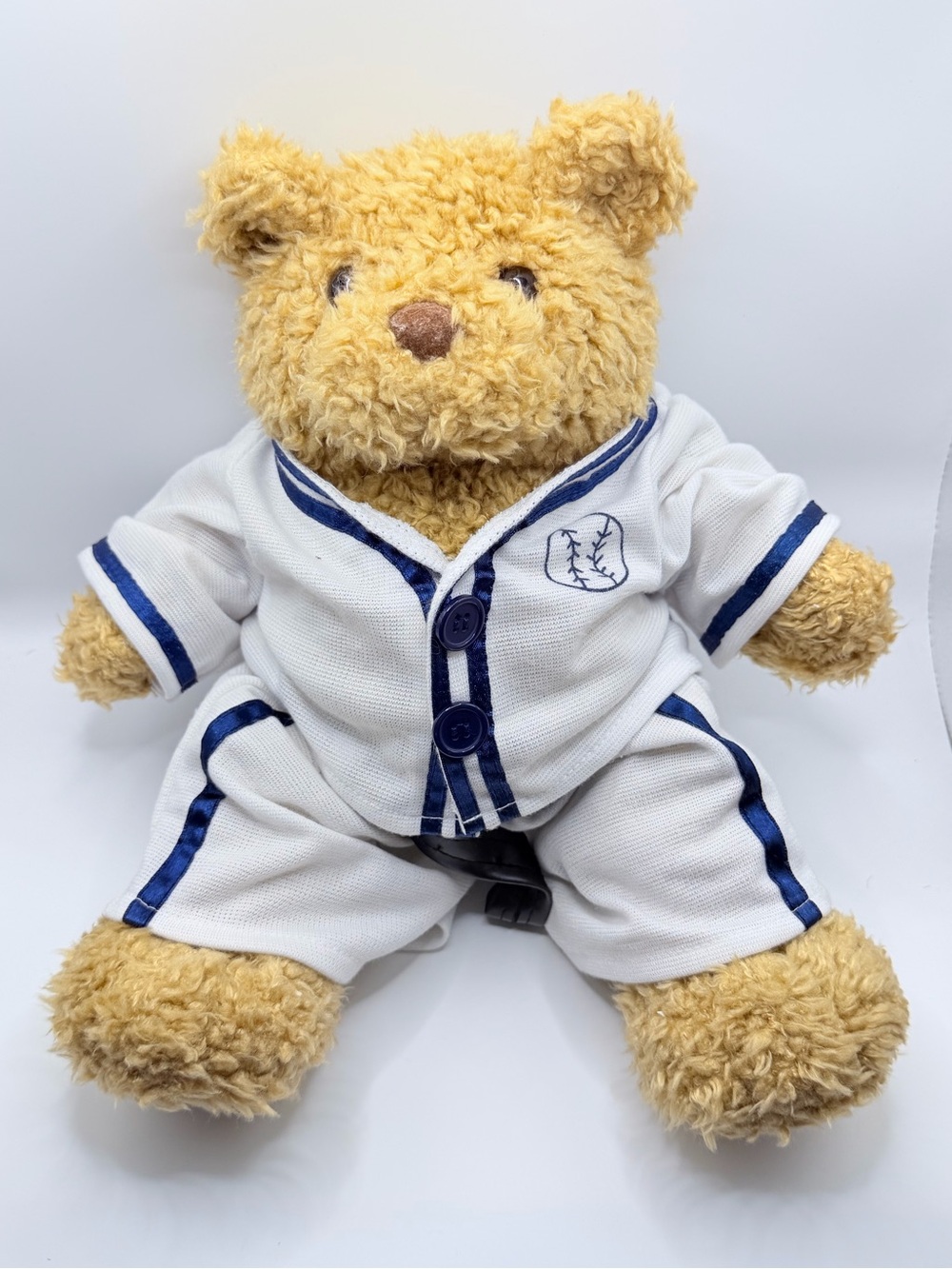 Vintage 1997 Build-A-Bear Workshop Plush Teddy Bear - Retired Baseball Uniform - Picture 3 of 9